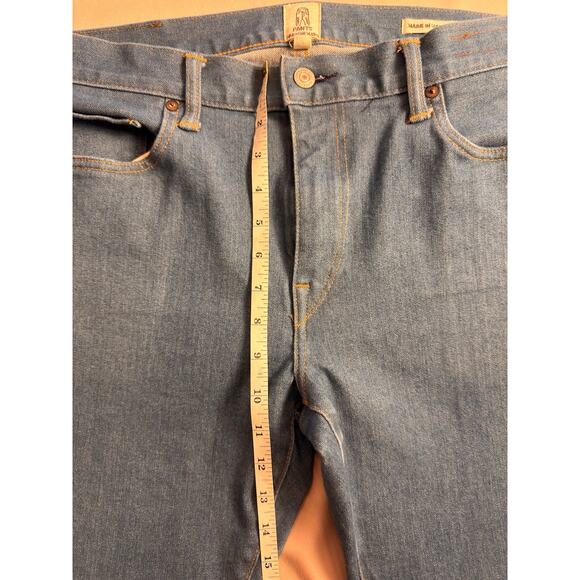 Hiroshi Kato selvage Men's Blue Straight Jeans - Picture 11 of 12